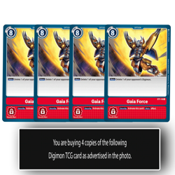 Gaia Force - ST1-16 U - Uncommon Digimon TCG Card Playset Red - Image 1