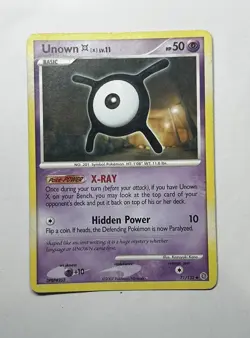 Unown [X] 71/132 MP ConditionUncommon Secret Wonders Rare Card 2007 Pokemon TCG - Image 1