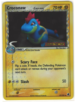Pokemon Card - Croconaw Dragon Frontiers 27/101 Uncommon Reverse Holo NM - Image 1