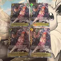 Donquixote Rosinante OP12-108 Illustration Box Vol. 6 Promo 4 Card Play Set Lot - Image 1