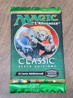 Magic Sixth Edition ITALIAN Sesta Edizione Booster Pack Unopened - Image 1