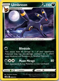 Umbreon McDonald's Promos 2024 009/015 Pokemon TCG Card Promo NM - Image 1