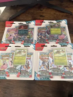 Sealed Pokemon TCG Journey Together 3 Pack Blisters x4 (12 Packs) - Image 2