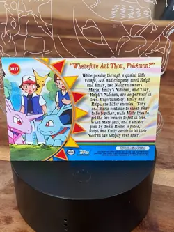 Wherefore Art Thou Pokemon OR17 Pokemon Topps Orange Island blue logo - Image 2