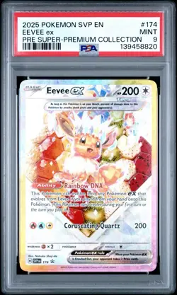 PSA 9 2025 POKEMON SVP EN-SV BLACK STAR PROMO #174 EEVEE EX - Image 3