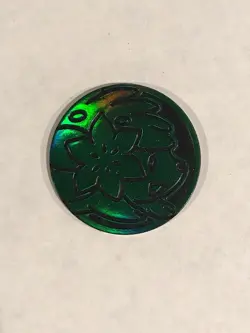Shaymin Green Plastic Coin Pokemon - Image 1