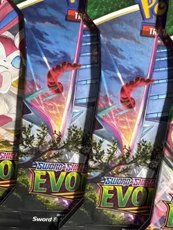 Pokemon Sword & Shield Evolving Skies Booster Sleeved Packs Art Set (6 Pack) - Image 3