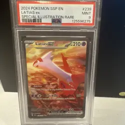 2024 POKEMON SSP EN LATIAS EX SPECIAL ILLUSTRATION RARE 239/191 PSA 9 MINT - Image 1