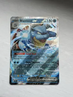 Blastoise ex 030/142 Stellar Crown Double Rare Pokemon TCG NM/MINT - Image 1