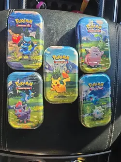 2026 Pokemon - TCG Ascended Heroes- Mini Tin - Set of 5 - In hand Sealed - Image 1