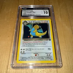Dark Dragonite 5/82 Holo Pokemon Team Rocket CGC 10 Gem Mint - Image 3
