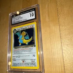 Dark Dragonite 5/82 Holo Pokemon Team Rocket CGC 10 Gem Mint - Image 4