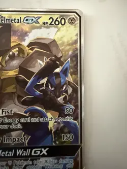 2019 POKEMON SM BLACK STAR PROMO SM192 FULL ART/LUCARIO & MELMETAL GX POWER PART - Image 3