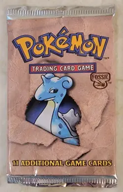 Pokemon Booster Pack FOSSIL Factory Sealed - Image 1