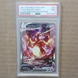 Pokemon Charizard VMAX SWSH261 PSA 9 Promo Full Art Holo - Image 1