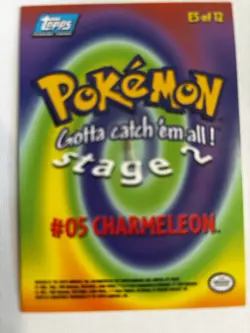 1999 Topps Pokemon The Movie Edition #E5 Charmeleon Stage 2 Blue Logo Vinta - Image 2