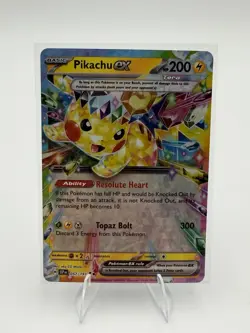 Pikachu ex 057/191 Double Rare Holo Pokemon Surging Sparks NM - Image 1