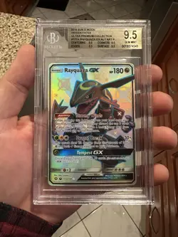 Pokemon Hidden Fates Ultra Premium Rayquaza GX 177A/168 Full Art Holo BGS 9.5 - Image 1