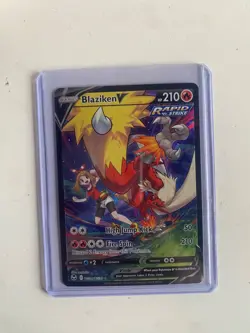 Blaziken V TG14/TG30 Holo Rare V Silver Tempest Trainer Gallery Pokemon - Image 1