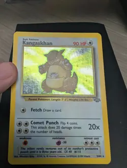 Kangaskhan 05/64 Holo Rare Jungle Set Unlimited WOTC 1999 Pokemon TCG Vintage LP - Image 1