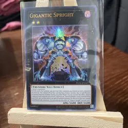 Yu-Gi-Oh Gigantic Spright POTE-EN047 Ultra Rare 1st Edition, Near Mint Condition - Image 1
