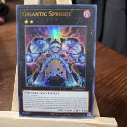 Yu-Gi-Oh Gigantic Spright POTE-EN047 Ultra Rare 1st Edition, Near Mint Condition - Image 2
