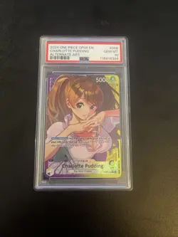 One Piece Charlotte Pudding Op08-058 Alt Art Leader Psa 10 - Image 1