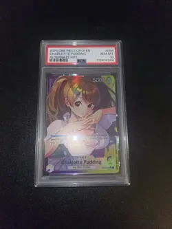 One Piece Charlotte Pudding Op08-058 Alt Art Leader Psa 10 - Image 2