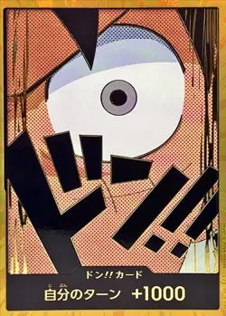 Onepiece Card DON!! Card Gold frame Luffy don Don Japanese - Image 1