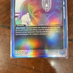 Bandai Bleach Union Arena Mayuri Kurotsuchi Character Card Holo R 4000BP - Image 3