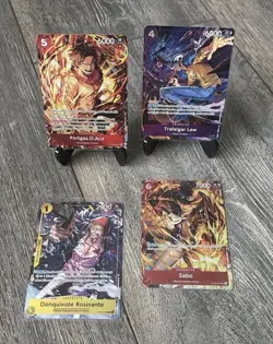 One Piece Illustration Box Vol 5 And 6 Promo Cards Ace Sabo Law Rosinante Tcg - Image 1