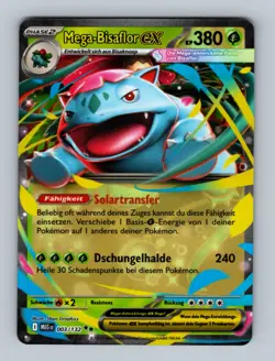 Pokemon Card Mega-Bisaflor EX Full Art MEG 003/132 German NM/M - Image 1