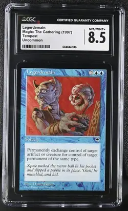 MTG Magic: The Gathering Legerdemain Tempest 1997 CGC 8 - Image 1
