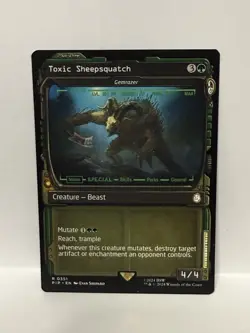 Toxic Sheepsquatch - Gemrazer (Showcase) - Universes Beyond: Fallout (PIP) MTG - Image 1