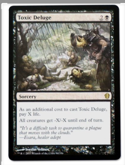 Toxic Deluge R Commander MTG card - Image 1