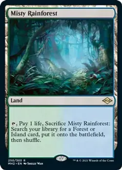 Misty Rainforest # 250 MtG Modern Horizons 2 Rare - Image 1