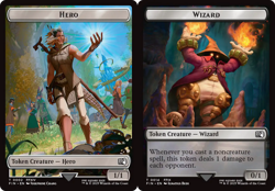 x1 Hero / Wizard TFIN Final Fantasy MTG 2-14 TOKEN M/NM 1x - Image 1