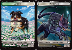 x1 Angelo / Darkstar TFIN Final Fantasy MTG 19-20 TOKEN M/NM 1x - Image 1