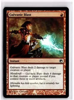 Galvanic Blast Foil Scars of Mirrodin 91 LP x1 MTG Magic: the Gathering - Image 1