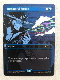 Mtg Carte Magic Promos Disdainful Stroke Cowboy Bebop English FOIL NM - Image 1