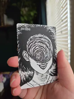 MTG Hand Painted Alter Uzumaki Junji Sol Ring by BrinnieMakes Magic the Gatherin - Image 2