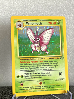 Venomoth Rare 13/64 Jungle Set 1999 WOTC Pokemon TCG Vintage LP - Image 1