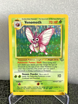 Venomoth Rare 13/64 Jungle Set 1999 WOTC Pokemon TCG Vintage LP - Image 2