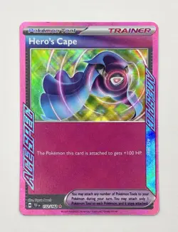 Pokemon TCG Hero's Cape 152/162 Temporal Forces Ace Spec Trainer Mint Pack Fresh - Image 2