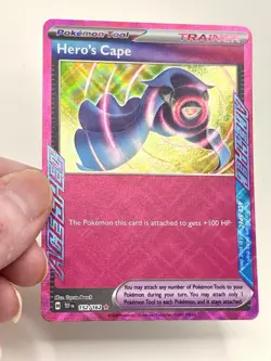 Pokemon TCG Hero's Cape 152/162 Temporal Forces Ace Spec Trainer Mint Pack Fresh - Image 3