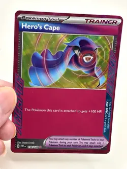 Pokemon TCG Hero's Cape 152/162 Temporal Forces Ace Spec Trainer Mint Pack Fresh - Image 4