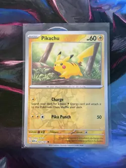 Pokemon TCG 151 Costco Reverse Cosmos Holo Pikachu 025/165 NM - Image 1