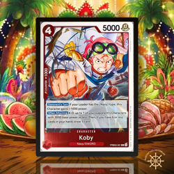 Koby | PRB02-001 [R] | ONE PIECE | PRB02 THE BEST | English - Image 1