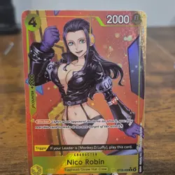 Bandai One Piece Card Game Foil Nico Robin ST29-009 Blocker Trigger English - Image 1