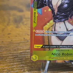 Bandai One Piece Card Game Foil Nico Robin ST29-009 Blocker Trigger English - Image 5